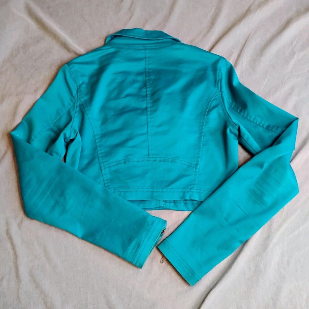 Celebrity Pink y2k Teal Outfit Set Womens Small / Pants Size 1 Moto Jacket Pants - Picture 10 of 16